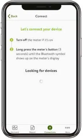 ACCU-CHEK Instant Meter and mySugr App User Guide - Turn the meter off if it’s on