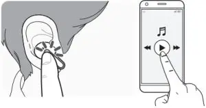 LG FN6 TONE Free Bluetooth Stereo Headset -. Playing Music