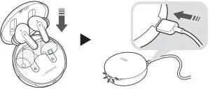 LG FN6 TONE Free Bluetooth Stereo Headset - Charging