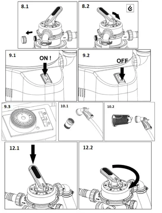Wellis 3EXB0436 Azuro 2m3 h Sand Filters-7