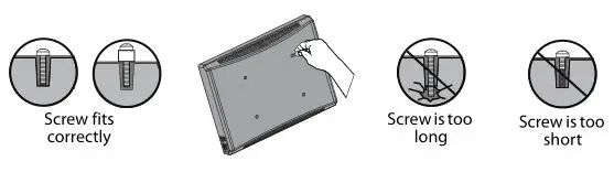 Insignia Fixed-Position Wall Mount for TVs [NS-HTVMFAB] - Select screws