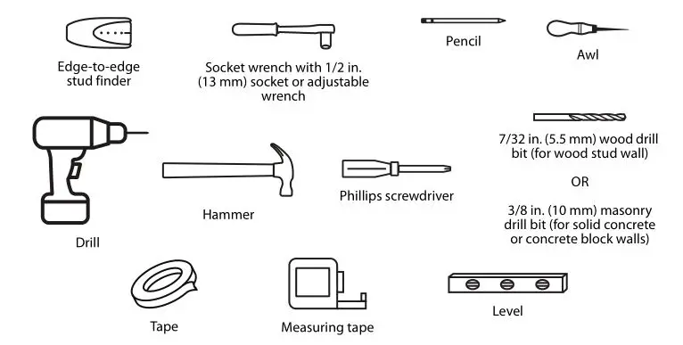 Insignia Fixed-Position Wall Mount for TVs [NS-HTVMFAB] - Tools needed