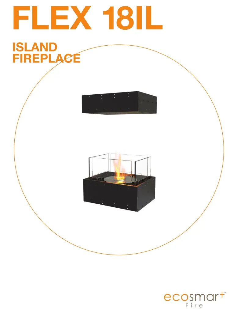 ecosmart Island Fireplace FLEX 18IL User Manual