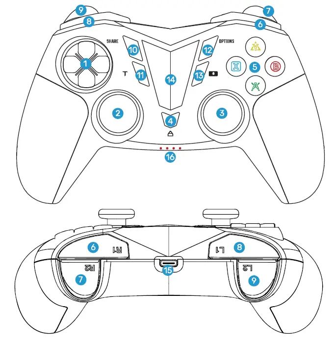 IFYOO-V911-ONE-PRO-WX 2.4GHz-Wireless-Gaming-Controller-fig-3