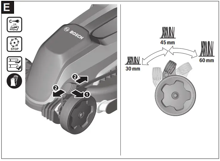 BOSCH 06008B9A01 Cordless Lawnmower CityMower- E