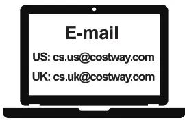COSTWAY ES10037US Mini Tower Fan - Contact Us