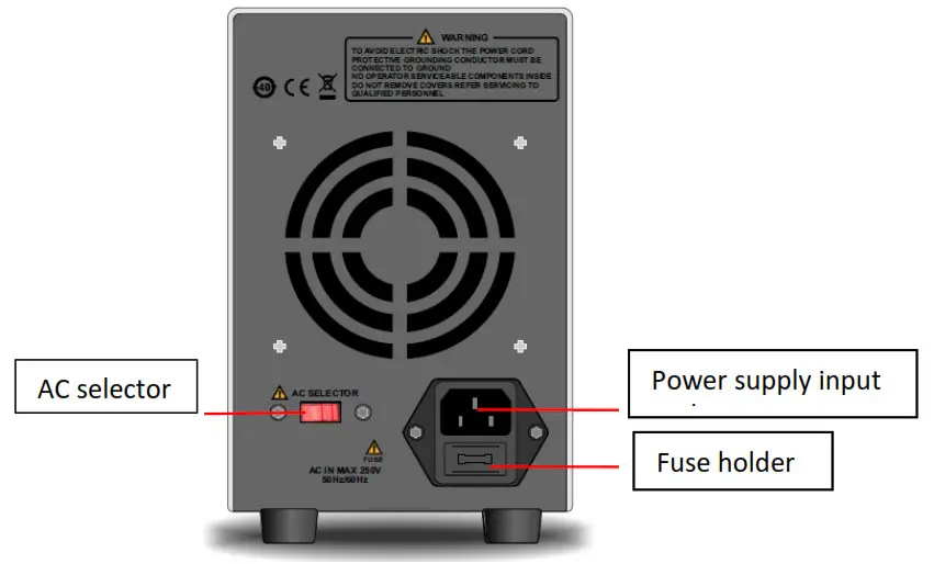 TRIPLETT PS303 Digital Indoor Hygro-Thermometer- Rear
