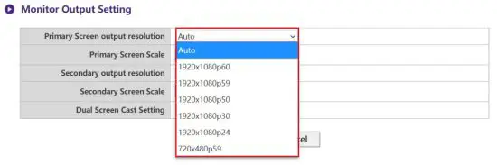 BenQ WDC30TH InstaShow X Button - Monitor