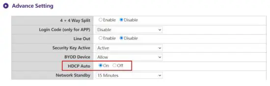 BenQ WDC30TH InstaShow X Button - Off