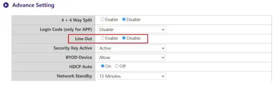 BenQ WDC30TH InstaShow X Button - Out
