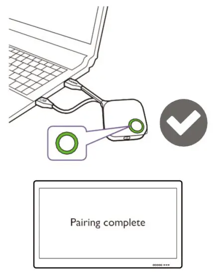 BenQ WDC30TH InstaShow X Button - paired