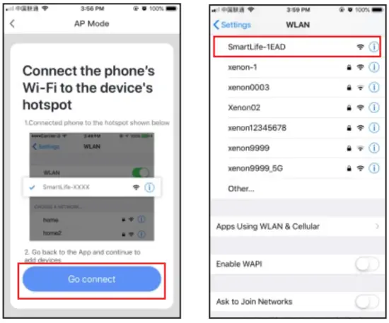 Adding a New Device in AP mode