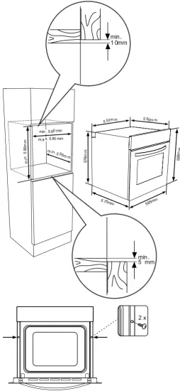 INSTALLATION OF BUILT-IN OVEN