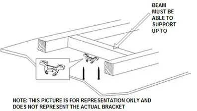 FIG 3 INSTALLING THE MOUNTING BRACKET