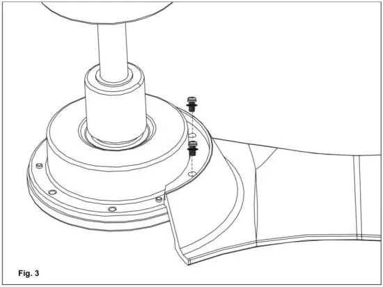 FIG 5 INSTALLATION OF BLADE