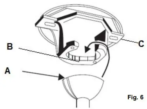 FIG 7 HANGING THE FAN