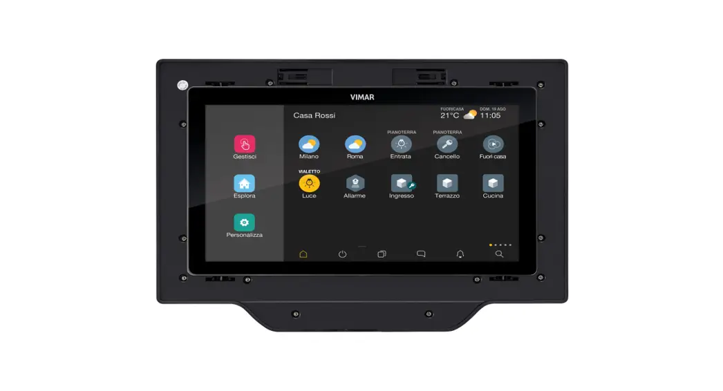 Vimar 02081.ab Wall-mounted Luminaires Antibacterial Display Instruction Manual