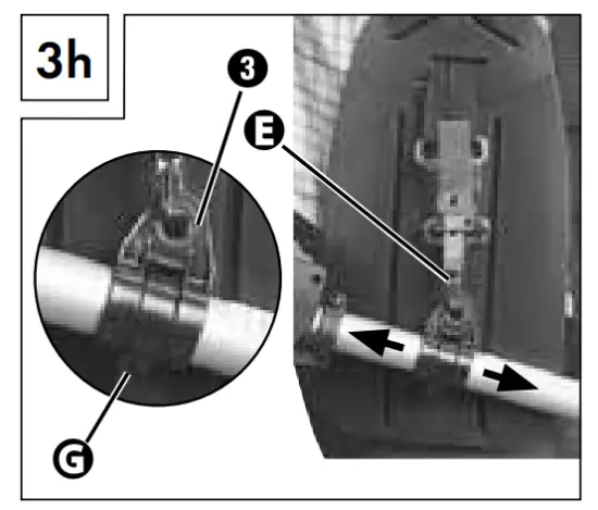 Putting on the carrying harness 