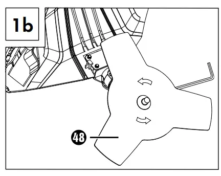 Installing/replacing the cutting blade