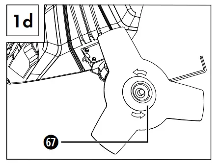 Installing/replacing the cutting blade