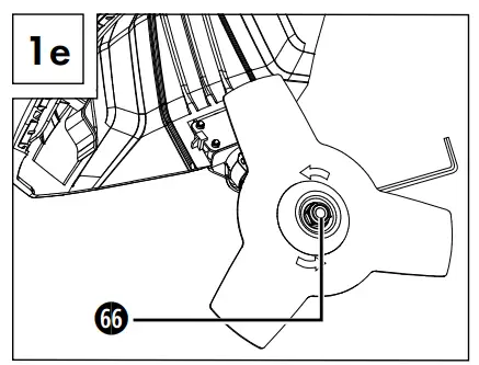 Installing/replacing the cutting blade
