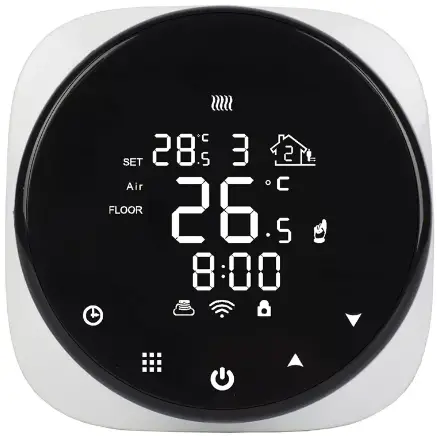 BEOK HY316 Black Round Wifi Digital Heating Thermostat User Manual BEOK HY316 Black Round Wifi Digital Heating Thermostat