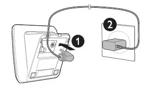 vtech Dect 6.0 Cordless Telephone Connect the charger