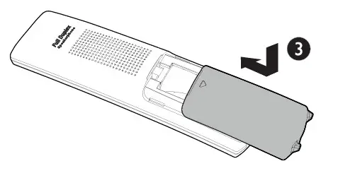 vtech Dect 6.0 Cordless Telephone Install the battery 2