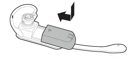 vtech Dect 6.0 Cordless Telephone Install the headset battery 1