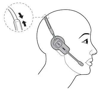 vtech Dect 6.0 Cordless Telephone Position the headset 9