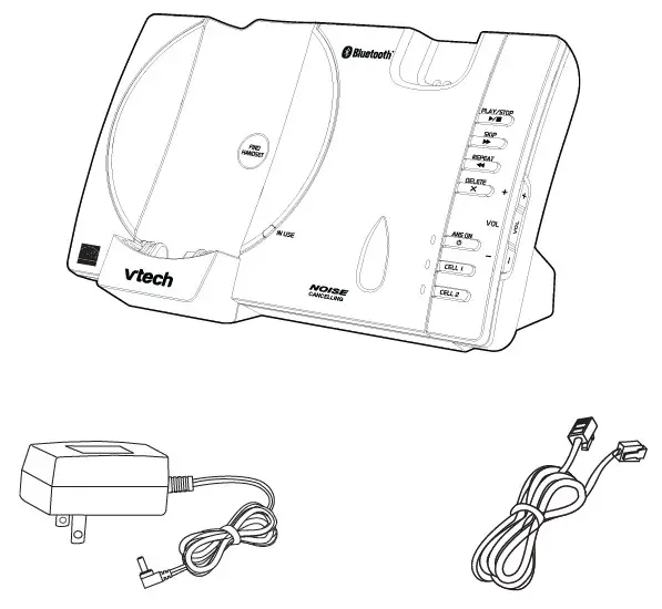 vtech Dect 6.0 Cordless Telephone What’s in the box 1