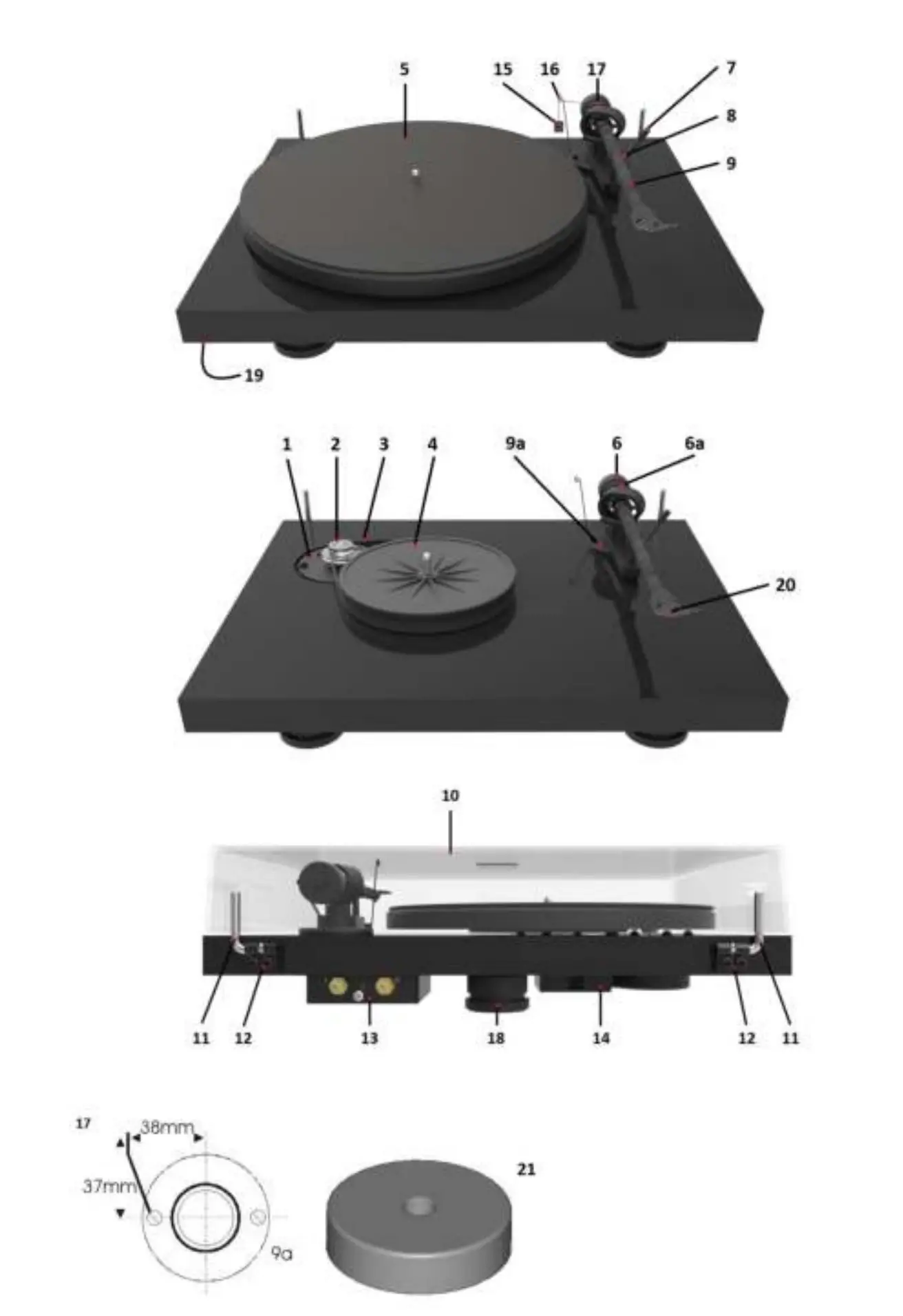 Pro-Ject Debut Carbon EVO Audiophile Turntable - overview