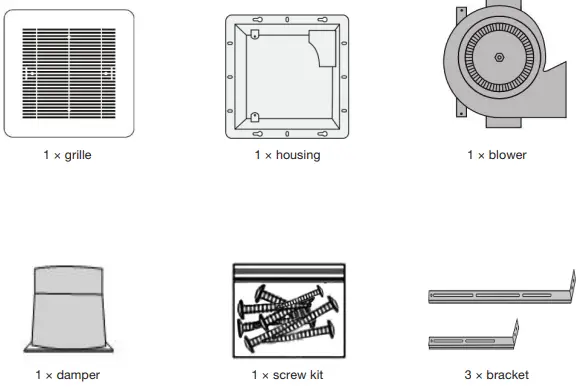 Ancona AN-4808 Bathroom exhaust fan-fig4