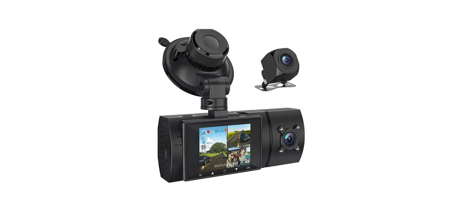 Galphi 3 Channel Dash Cam Front And Rear Inside User Guide