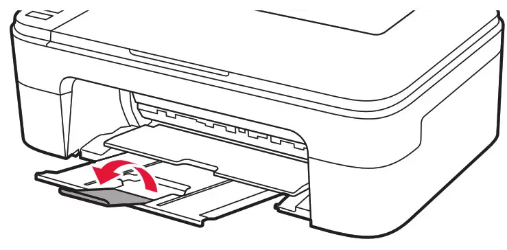 Canon PIXMA E3300 Series User Manual --- Open the output tray extension