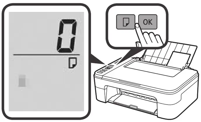 Canon PIXMA E3300 Series User Manual - Press the Paper Select button