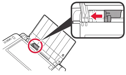 Canon PIXMA E3300 Series User Manual - Slide the paper guide to the left