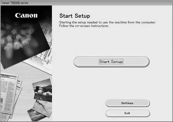 Canon PIXMA E3300 Series User Manual - Start Setup