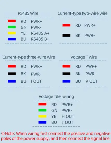 SONBEST SM7300V bracket type temperature sensor - wiring 2