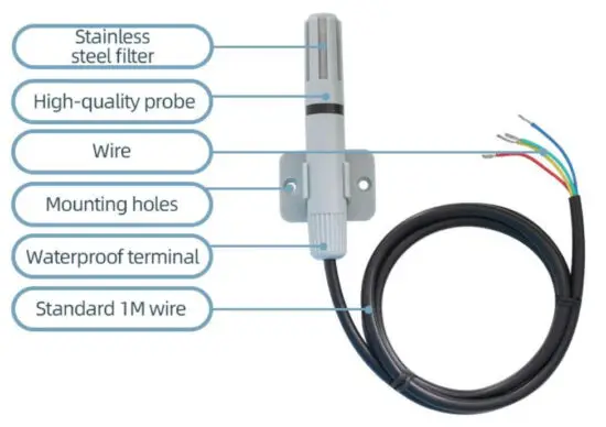 SONBEST SM7300V bracket type temperature sensor - wiring