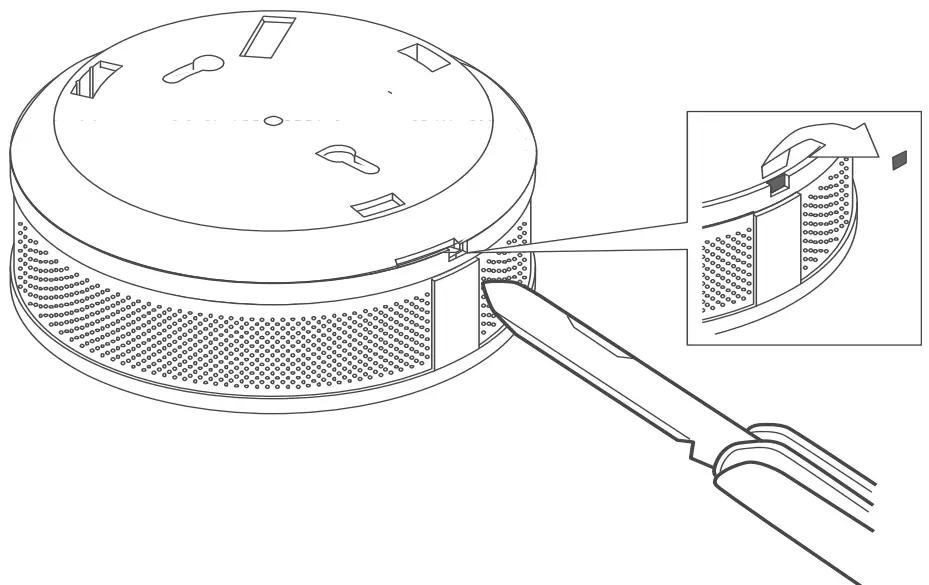 Installing the smoke alarm device