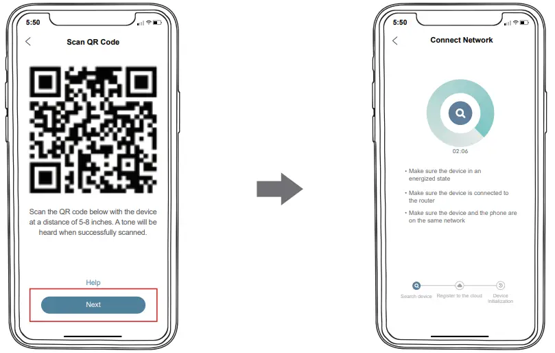 Connect Camera to App
