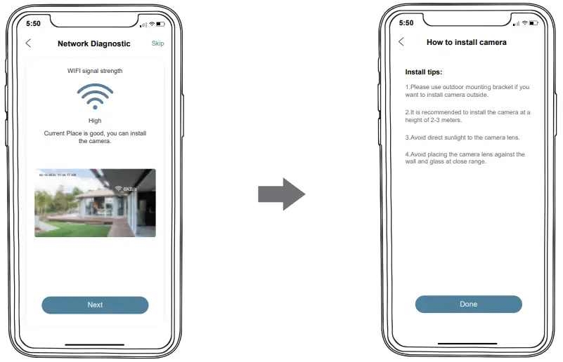 Connect Camera to App