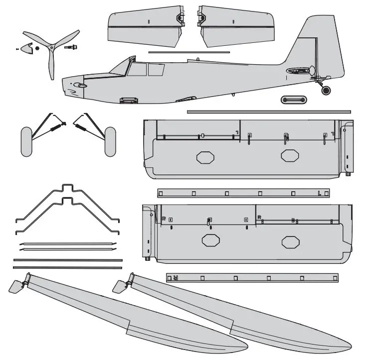 E-flite Turbo Timber Evolution 1.5m Instruction Manual - Box Contents
