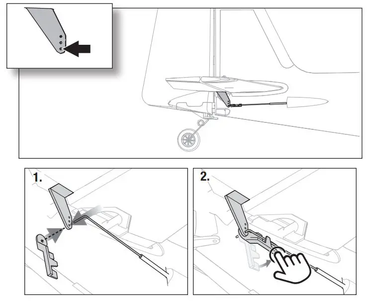 E-flite Turbo Timber Evolution 1.5m Instruction Manual - Pushrod keeper Installation
