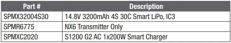 E-flite Turbo Timber Evolution 1.5m Instruction Manual - Recommended Items