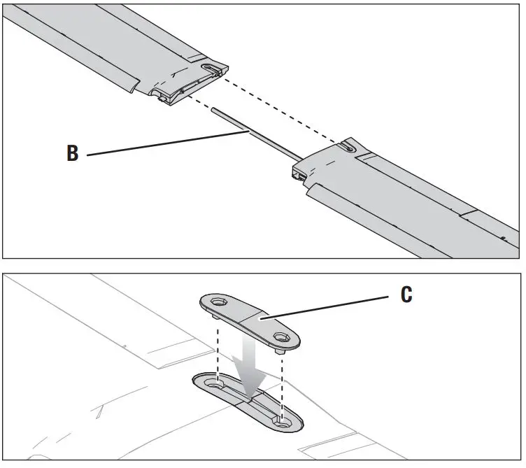 E-flite Turbo Timber Evolution 1.5m Instruction Manual - Wing Installation