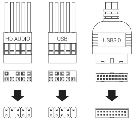 Front I/O Cable Connection