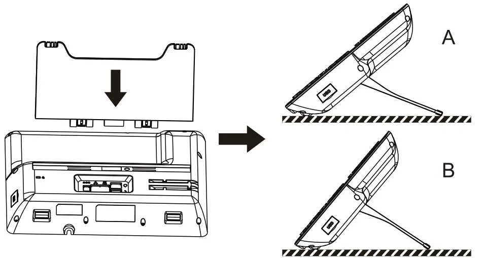 Bracket desktop installation