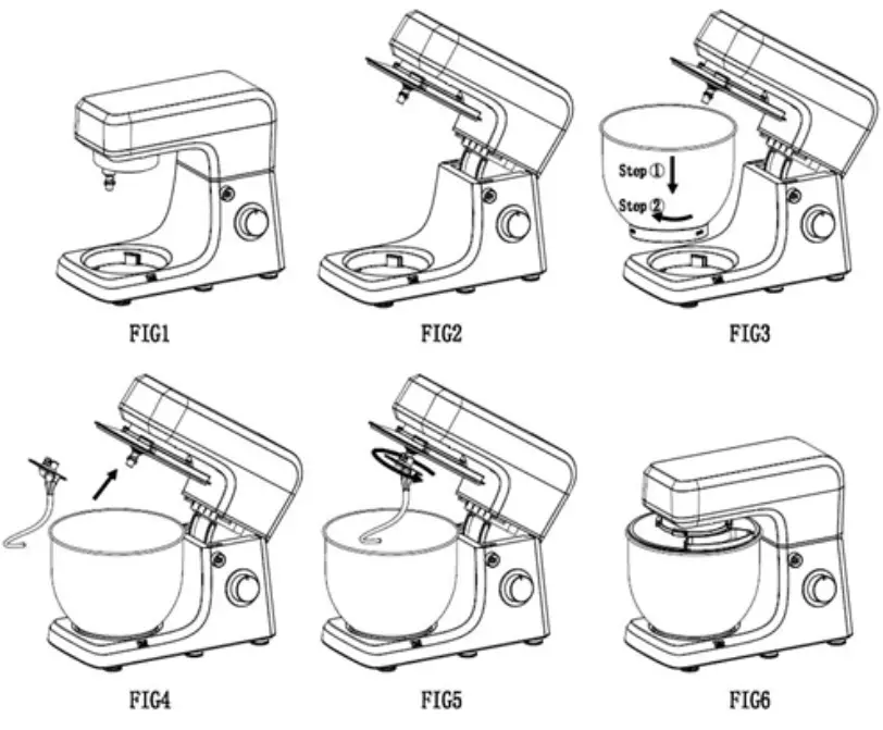 kogan KAELSTMXSVA 1200W Elite All-In-One Stand Mixer - Fig3